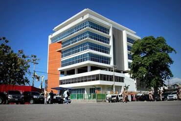 A Belügyminisztérium 2016-ban átadott épülete. Fotó: UCLBP Facebook