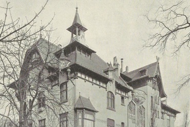 Budapest, Városligeti fasor 33. – utcai homlokzat, tervező: Vidor Emil. Forrás: Der Architekt, 1905/11. 39. tábla