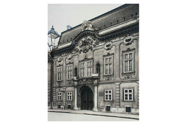 Budapest, Úri utca 58., 1910 körül. Neobarokk homlokzatát Quittner Zsigmond tervezte 1904-ben (BTM, Kiscelli Múzeum, Fényképtár)