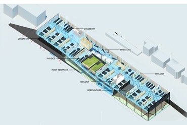 Brighton College, Sport- és Tudományos Épület. Tervező: OMA, 2020. Kép © OMA