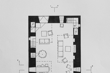 Nour Hamdan - Családi ház, földszinti alaprajz, Lakóépülettervezés