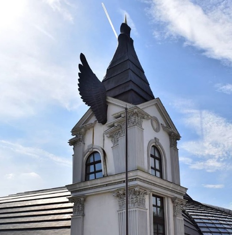 A Stephaneum szárnyas tornya, Tervező: Makovecz Imre, Fotó: Pleskovics Viola