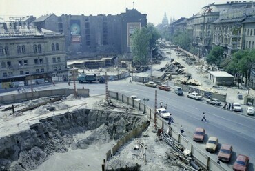 1978, Nyugati (Marx) tér, a legnagyobb átalakulása idején. Forrás: Fortepan / Uvaterv