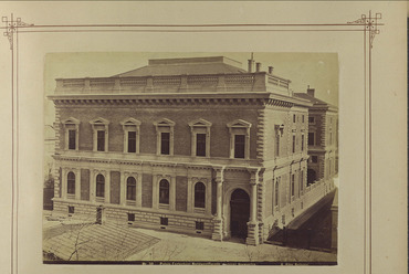 Az Esterházy-palota 1890 körül, Klösz György fotográfiája. Forrás: Fortepan / Budapest Főváros Levéltára