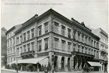 A Budai Takarékpénztár székháza 1890 körül (Forrás: FSZEK Budapest Gyűjtemény)