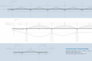 Tisza-tavi kerékpáros hidak geometriája