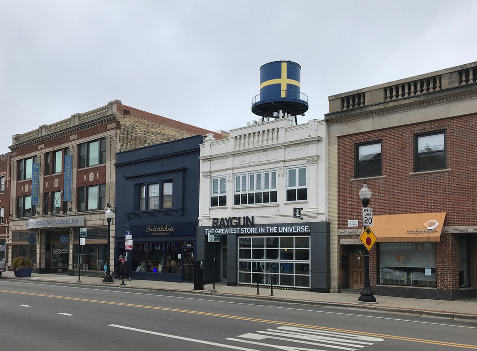 Andersonville főutcája, a North Clark Street. – fotó: Benkő Melinda 2020 március