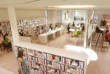 A legfelső szinten tervezett könyvtár látványterve. Forrás: Liget Budapest
