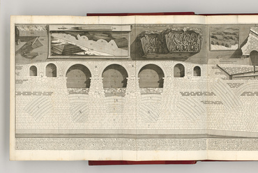 A Kunstbibliothek tárlata 2020. február 7-ig látogatható Berlinben. Giovanni Battista Piranesi: Az Angyalok hídja és az Angyalvár metszete. 1756. Kép © Staatliche Museen zu Berlin, Kupferstichkabinett / Dietmar Katz