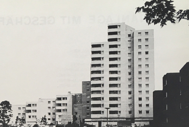 Lakóegyüttes, Köln-Chorweiler, Németország, 1970-es évek, SWP