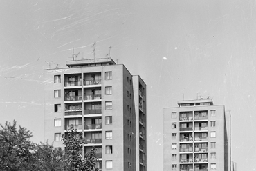 Budapest, XVIII. Lakatos utcai lakótelep 1975-ben - tervező: Brenner (VII) János - forrás: Fortepan/Kádas Tibor
