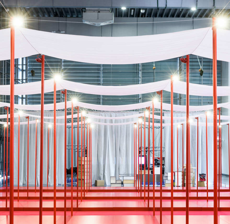 A-A Collective: Arena Design kiállítási installáció, Poznan, 2020. Fotó: Martin Marker Larsen