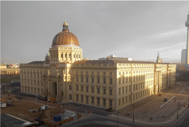 Humboldt Forum 2020. december 17. - Forrás: cam01.berlinerschloss-webcam.de