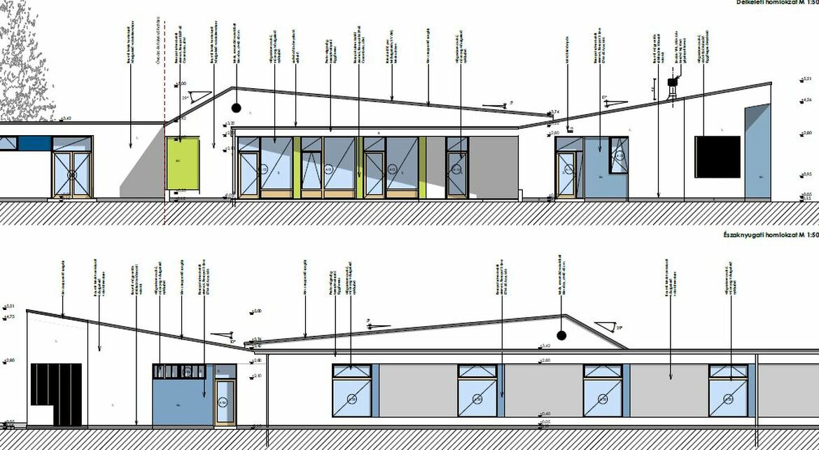 Négycsoportos óvoda – homlokzat – tervező: Paládi-Kovács Ádám, Lami Anna, Sándor Bálint