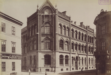 Budapest, az Iparrajziskola a Lónyay utcában, 1900 körül, tervező: Kauser József (FSZEK Budapest Gyűjtemény/Klösz György felvétele)