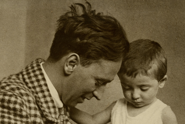 Bierbauer Virgil és fia, Tamás 1925 körül (MÉM MDK)