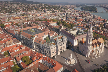 A Pénzügyminisztérium rehabilitációjának látványterve madártávlatból – Forrás: PM-TÉR6 Nonprofit Kft.