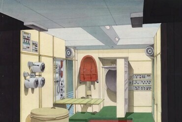 A MIR-űrállomás kabinja, végleges változat, 1980. Forrás: vice.com