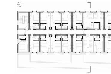 hotel Fidelitas Sepsiszentgyörgyön – Alaprajz, emelet – építészet: Török Áron-Lóránt, Wegroszta László-Mihály