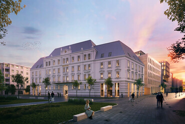 A Bem téri épületfejlesztés új látványtervei, Forrás: 3h építésziroda