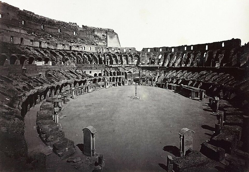 A római Colosseum a hypogeum feltárása előtt. – Forrás: Designboom / MiBACT