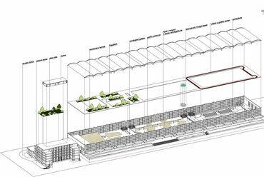 A Vadász Építész Studio terve a Budapest Diákváros – Nagyvásártelep és környezete tervpályázaton