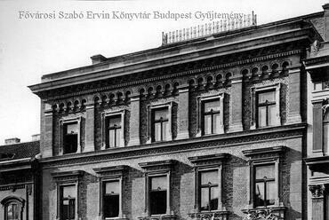 Budapest, Róth Zsigmond háza a Múzeum körút 19. szám alatt, 1883-ban, tervező: Ybl Miklós (FSZEK Budapest Gyűjtemény - Divald Károly felvétele)
