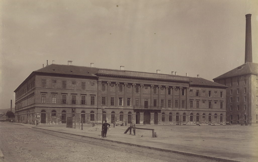 Budapest, Honvéd utca 28., az egykori Valero Selyemgyár, 1900 körül, tervező: Hild József (Klösz György felvétele, HU_BFL_XV_19_d_1_07_075) 