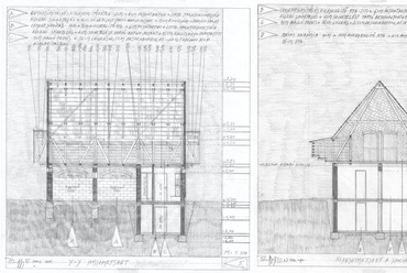 FÓT Istállóépület metszetei, 2002-2005 – építész: Péterffy Miklós