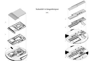 Szabadidő- és látogatóközpont. Forrás: Építész Stúdió