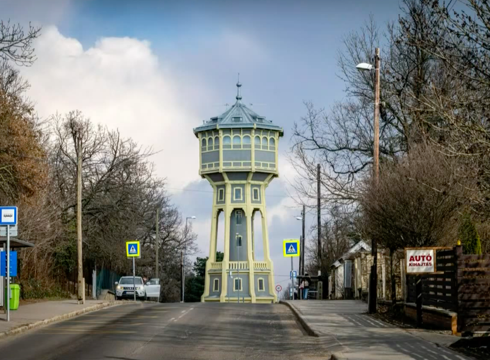 A budapesti Eötvös úti víztorony. Forrás: ÉMSZ videó