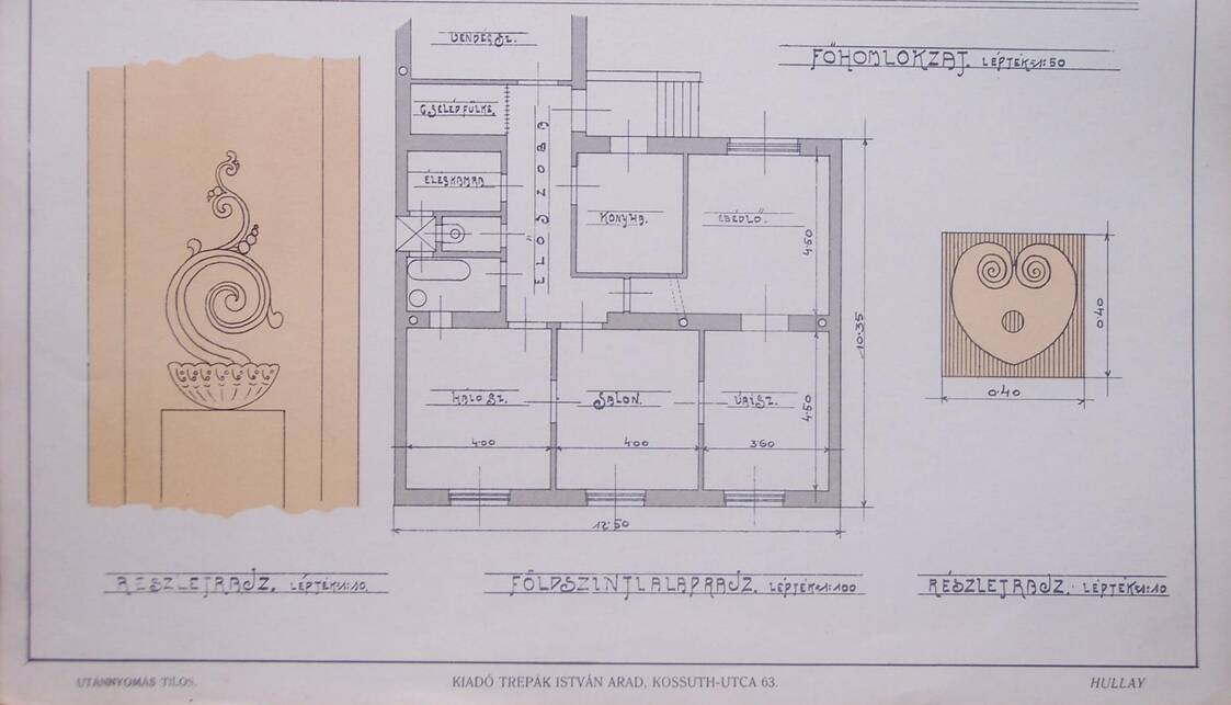 Hullay László: Újabb kisépületek mintatervei, Arad, 1910. Kiadta: Trepák István 