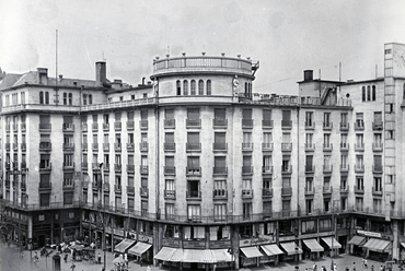 Budapest, Rákóczi út 2. 1955-ben, tervező: Hültl Dezső (Fortepan/Bencze László)