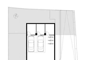 A Studiobazaar Építész és Design Műhely négylakásos társasháza Pécsett. Garázsszint