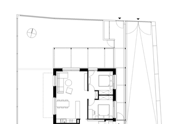 A Studiobazaar Építész és Design Műhely négylakásos társasháza Pécsett. Földszint