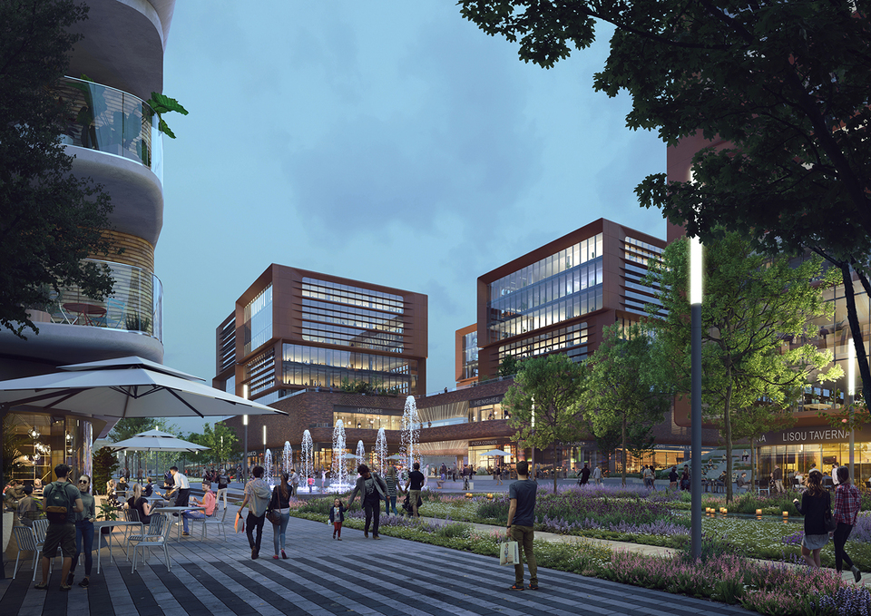Ilyen lesz a Zaha Hadid Architects által tervezett új városnegyed. Forrás: zaha-hadid.com