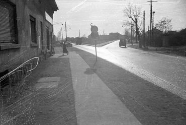 a Balatoni út és a Budaörsi út találkozása, Osztapenko szobor, 1960. Forrás: Fortepan / UVATERV