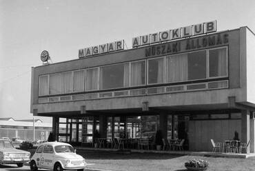 Boldizsár utca, a Magyar Autóklub Műszaki Állomása. 1970. Forrás: Facebook