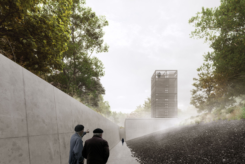 A kilátástalanság megidézése – A CZITA Építész Iroda és az RJZS Architects terve a Recski Nemzeti Emlékpark pályázatán
