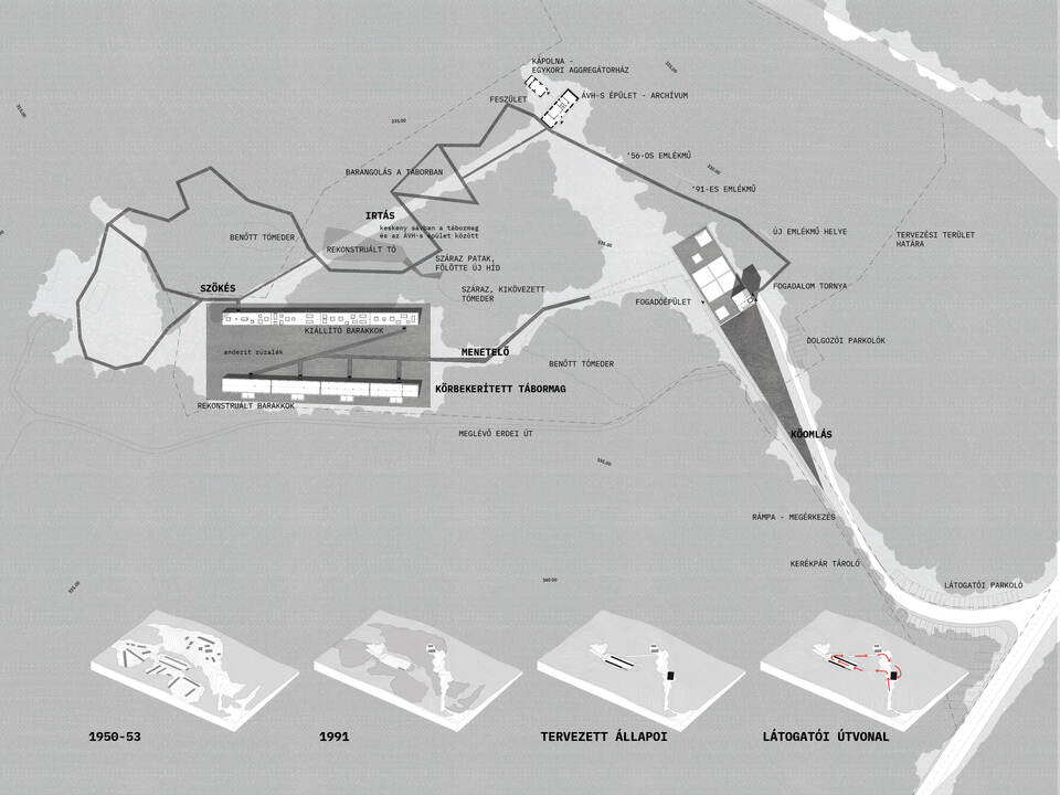 A CZITA Építész Iroda és az RJZS Architects terve a Recski Nemzeti Emlékpark pályázatán – helyszín