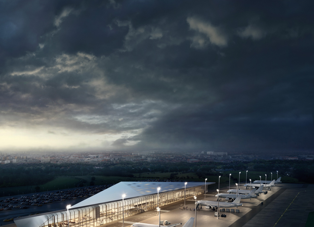 A BORD Építész Stúdió első díjat nyert terve a debreceni reptér pályázatán