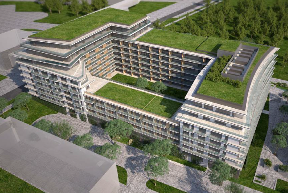 330 lakásos társasház épülhet a Dagály fürdő és a Duna Aréna szomszédságában