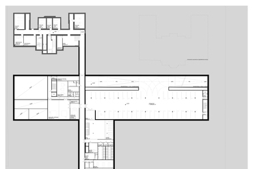 Az Építészet Ligete – -1. emeleti alaprajz  – Tervező: Hetedik Műterem