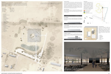 Kiszakított délibáb - az A Fiúk Építész Stúdió terve a Hortobágyi Deportálások Emlékhelye pályázatán