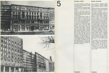 Mesterséges tér – forrás: Rajk László: 5 terv, saját kiadású katalógus Beke László bevezetőjével, 1977