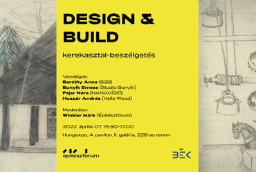 CONSTRUMA: ”Design & Build” – kerekasztal-beszélgetés