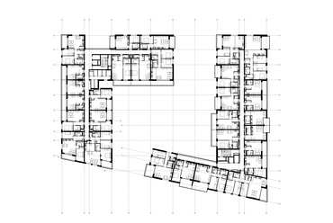 FBIS architects: BudaPart E épület, Budapest. 2-3-4. emelet