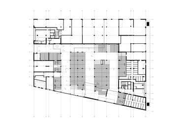 FBIS architects: BudaPart E épület, Budapest. Földszint