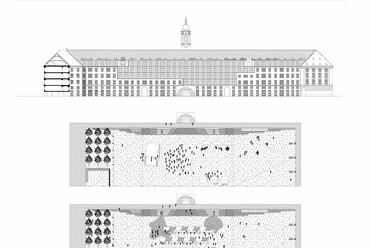 A MÓKEMBÉ III. díjas terve a Városháza Park tervpályázaton