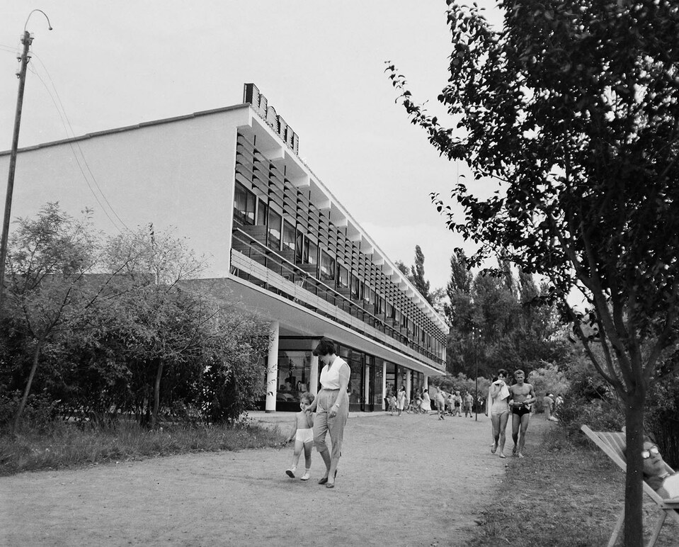 Tihany, Kis Tihany Szálló (Motel), 1960. Forrás: Fortepan 109971 / Bauer Sándor